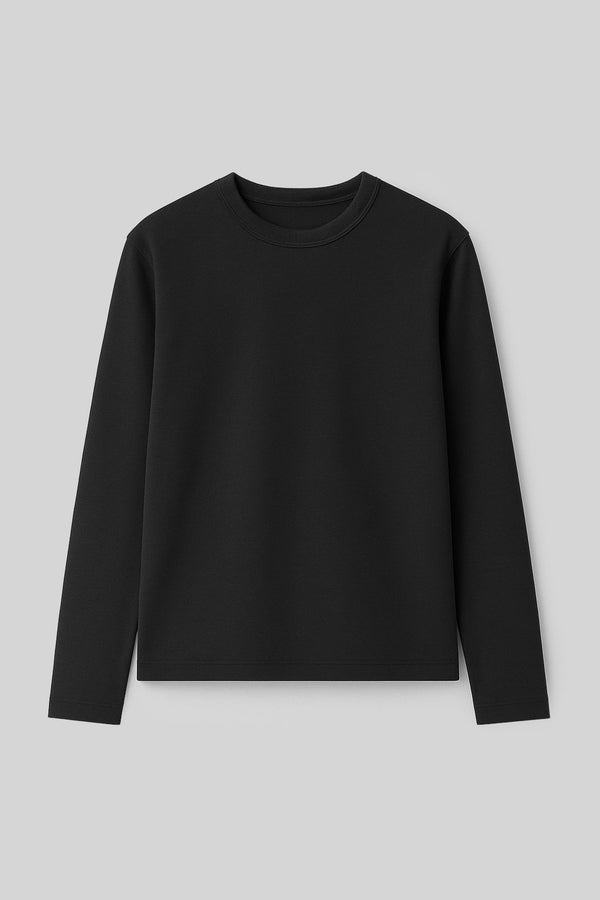 %100 PAMUKLU UZUN KOLLU T-SHIRT