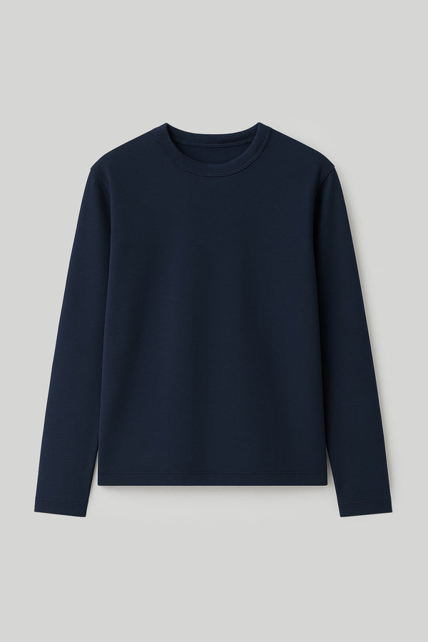 %100 PAMUKLU UZUN KOLLU T-SHIRT